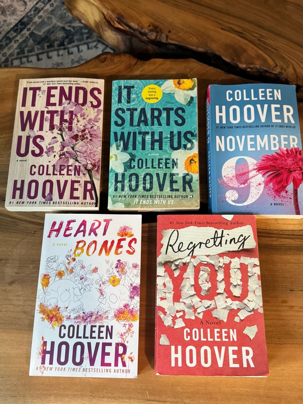 Books- Mixed Cover Colors Colleen hoover, novels, drawing, cooking, travel